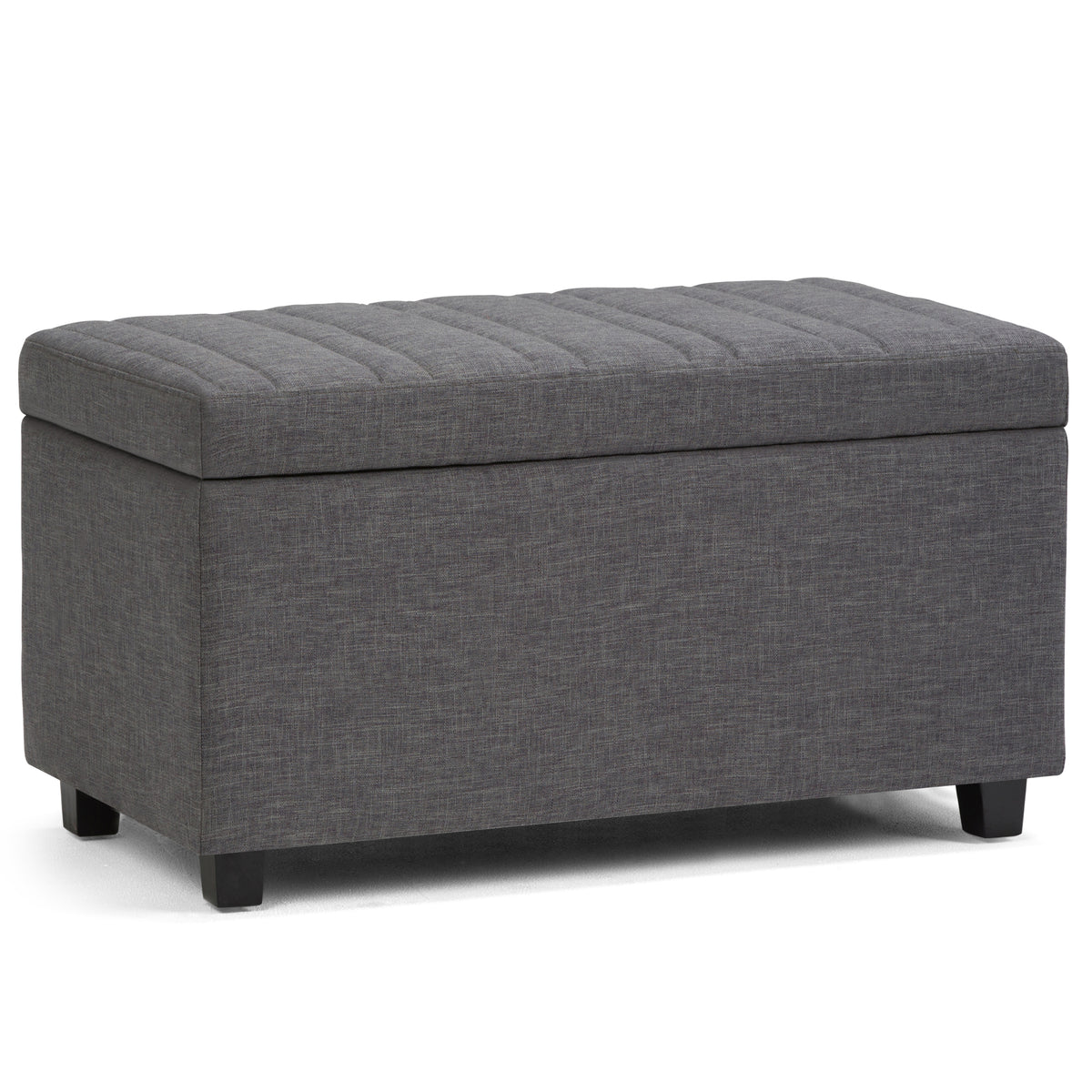 Darcy - Storage Ottoman Bench - Slate Grey