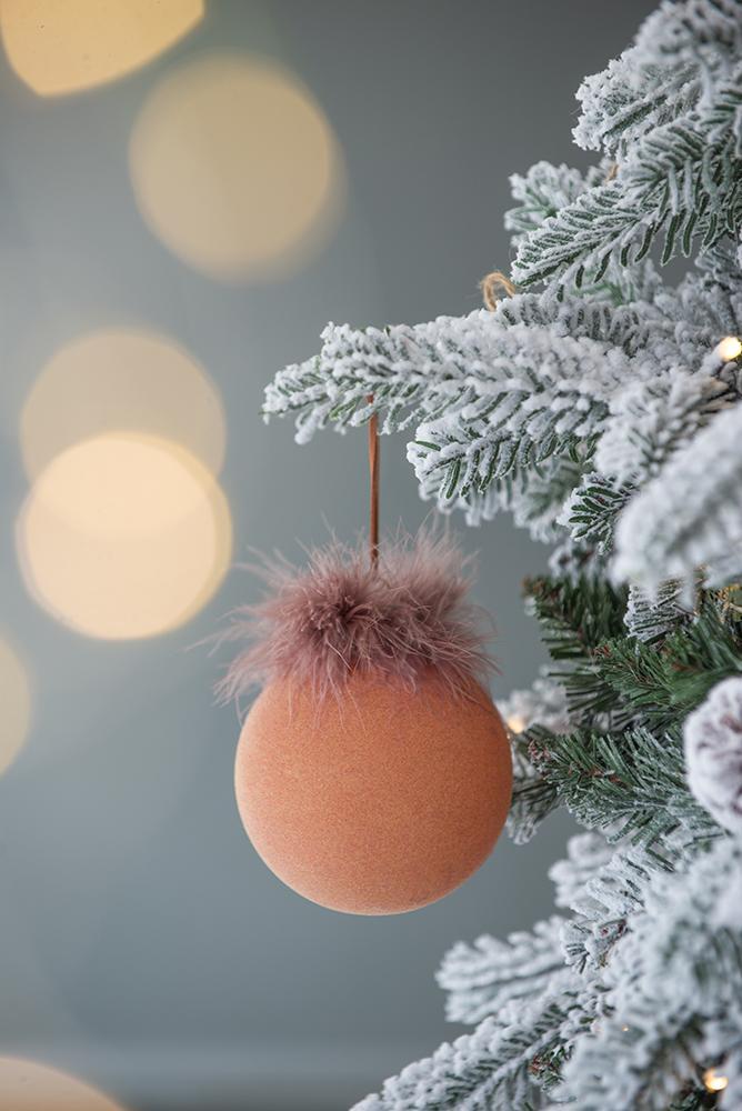 D3.9' Christmas Ball Ornaments, Glass Decorative Hanging Ball Christmas Tree Ornaments for Holiday Party Decorations, Set of 6