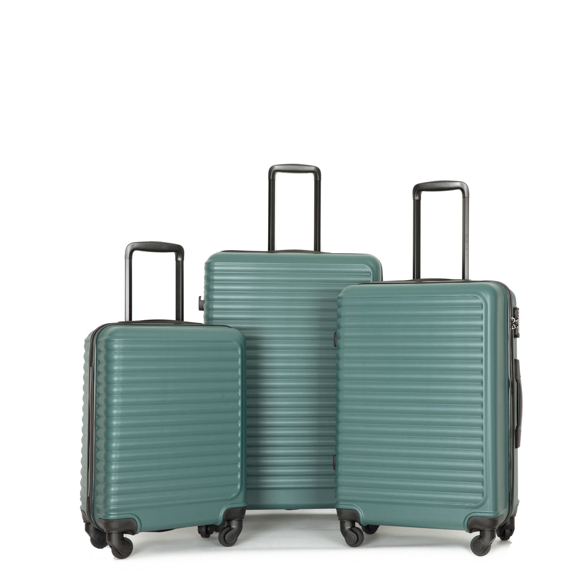 Luggage Sets 3 Piece,Suitcases with Wheels Hardshell,Lightweight Travel Suitcase Sets with TSA Lock,Green,20/24/28inch