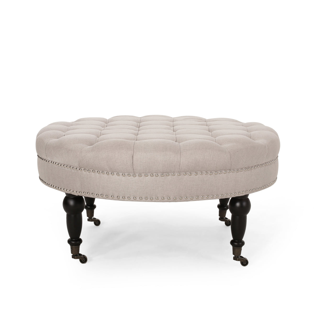 OTTOMAN WITH CASTER