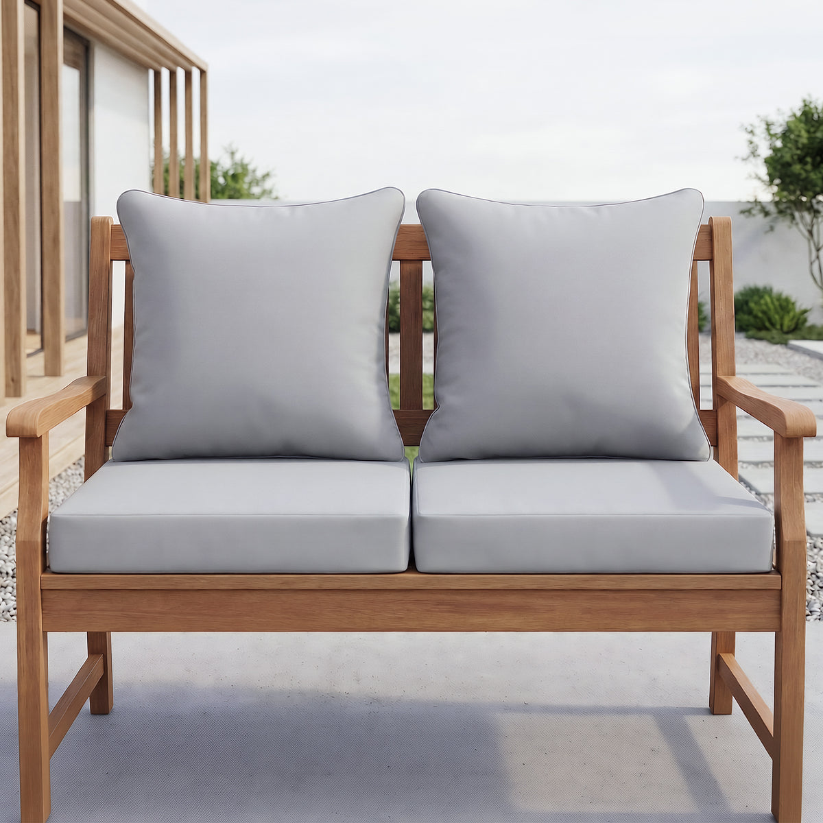Outdoor Deep Seat Cushion Set 24x24inch Waterproof Patio Furniture Cushions Fade Resistant Outdoor Cushions for Chair, Sofa, and Couch